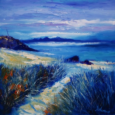 Beach Path Cable Bay Isle of Colonsay 24x24
